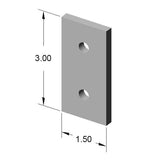 15JP4501 2 Hole Joining Strip dimensions