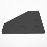 Black 5 Hole 90° Joining Plate