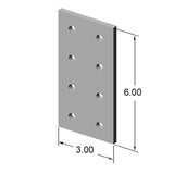 15JP4509 8 Hole Joining Plate dimensions