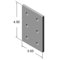 15JP4534 6 Hole Joining Plate dimensions