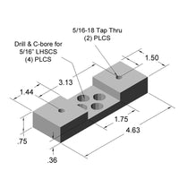 1.5" Roller Wheel Bracket