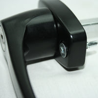 360° Rotating Black Locking Door Handle screw assembly