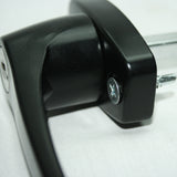 360° Rotating Black Locking Door Handle screw assembly