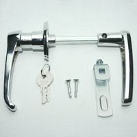 Chrome Locking Double Door hardware included